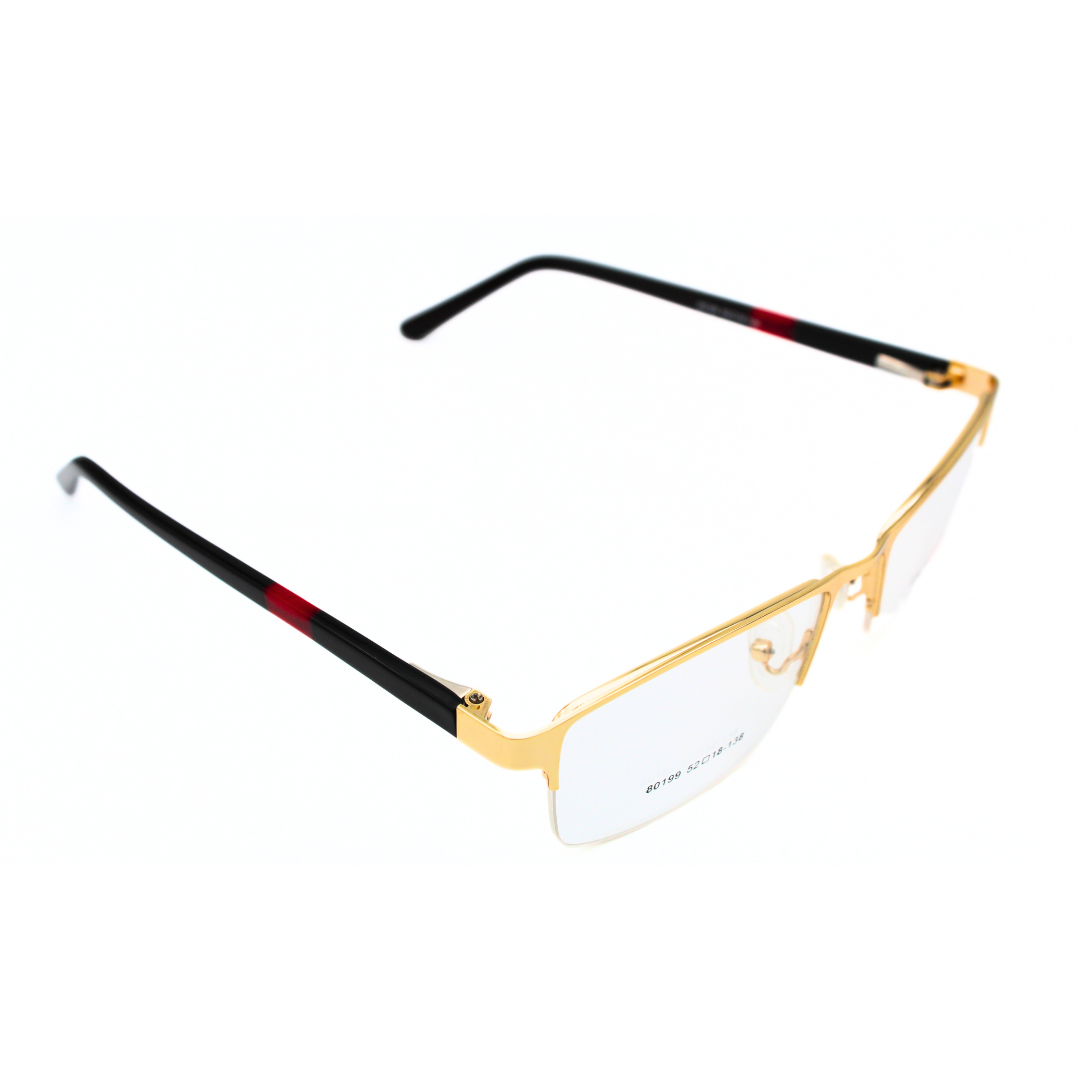 Jubleen's Frame Supra Eye Glass 80196 Supra Golden - Black Protect Your Eyes with Style (Single Vision)