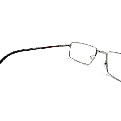 Jubleelens Black Full Rim Rectangular Metallic Medium Frame (52mm)