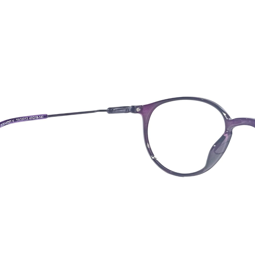 Jubleelens TR35012 Round Lined Specs Eyeglasses - Purple Medium
