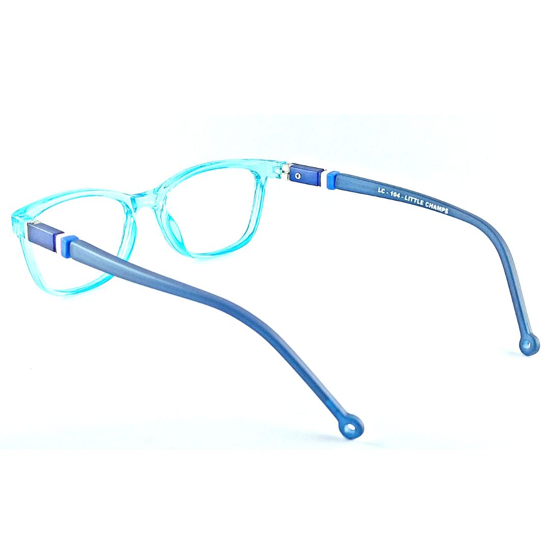 Small Transparent Blue Jubleelens® Kids Frame with for Eye Protection- LC-104