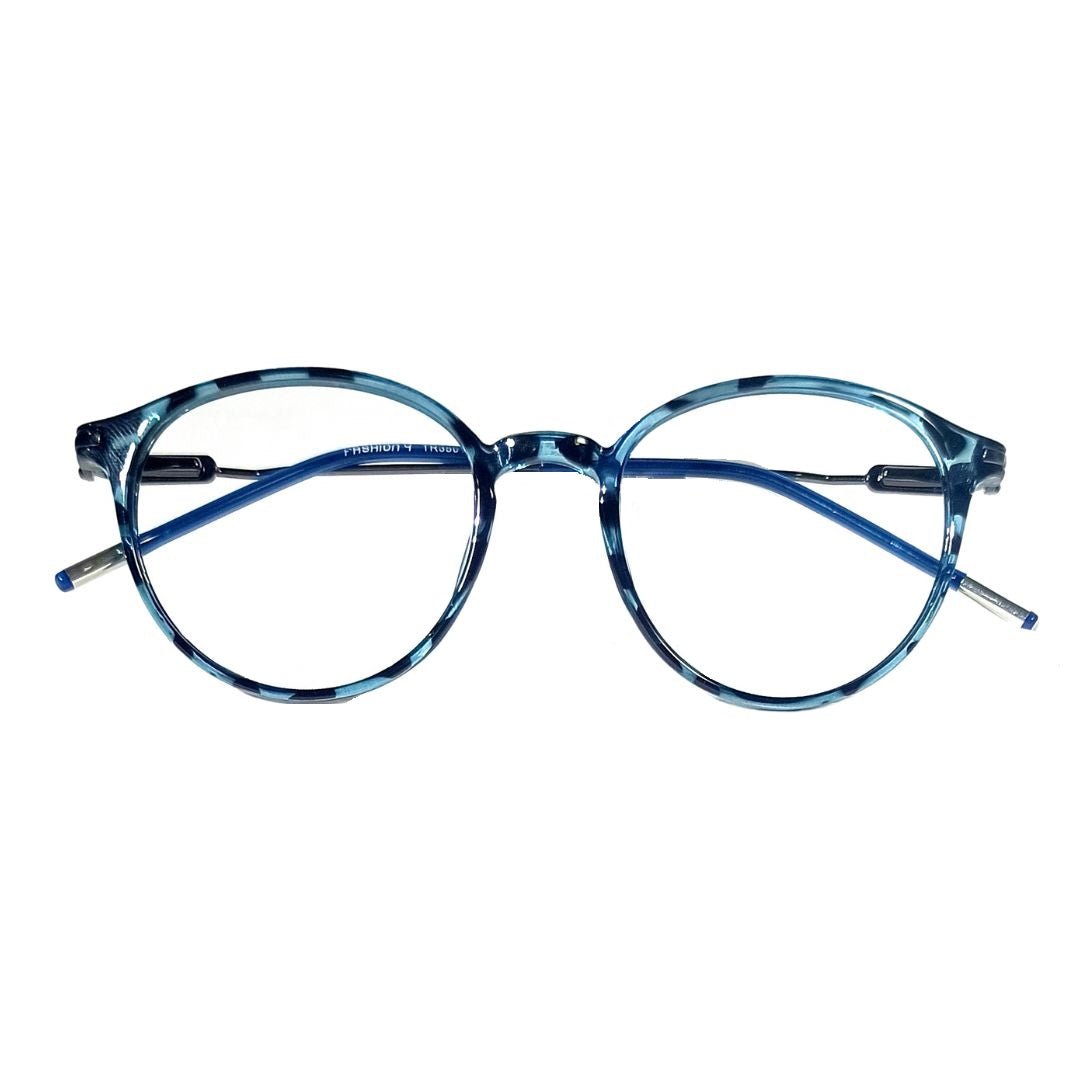 Jubleelens TR35012 Round Lined Bifocal Glasses - Blue Tortoise