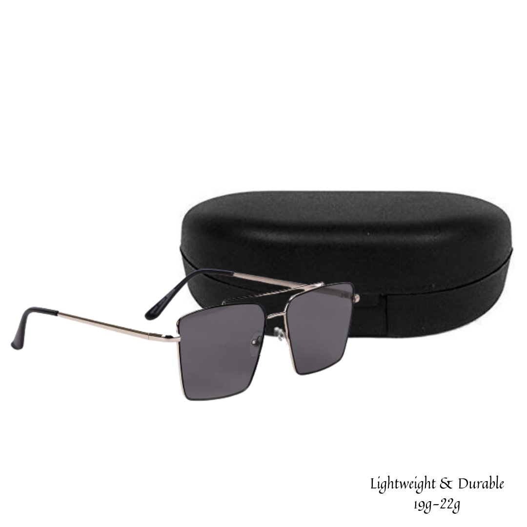 Orgmove Driving Vintage Pilot Square Sunglasses for Men and Women