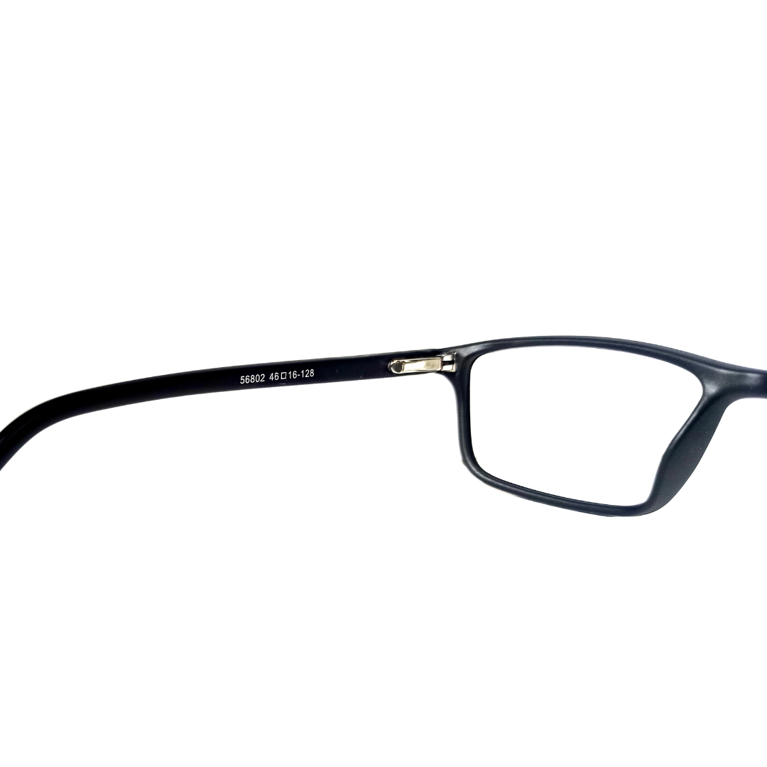Jubleelens - Black Full Rim Rectangle Eyeglasses for Kids  ( 56802 ) (Single Vision)