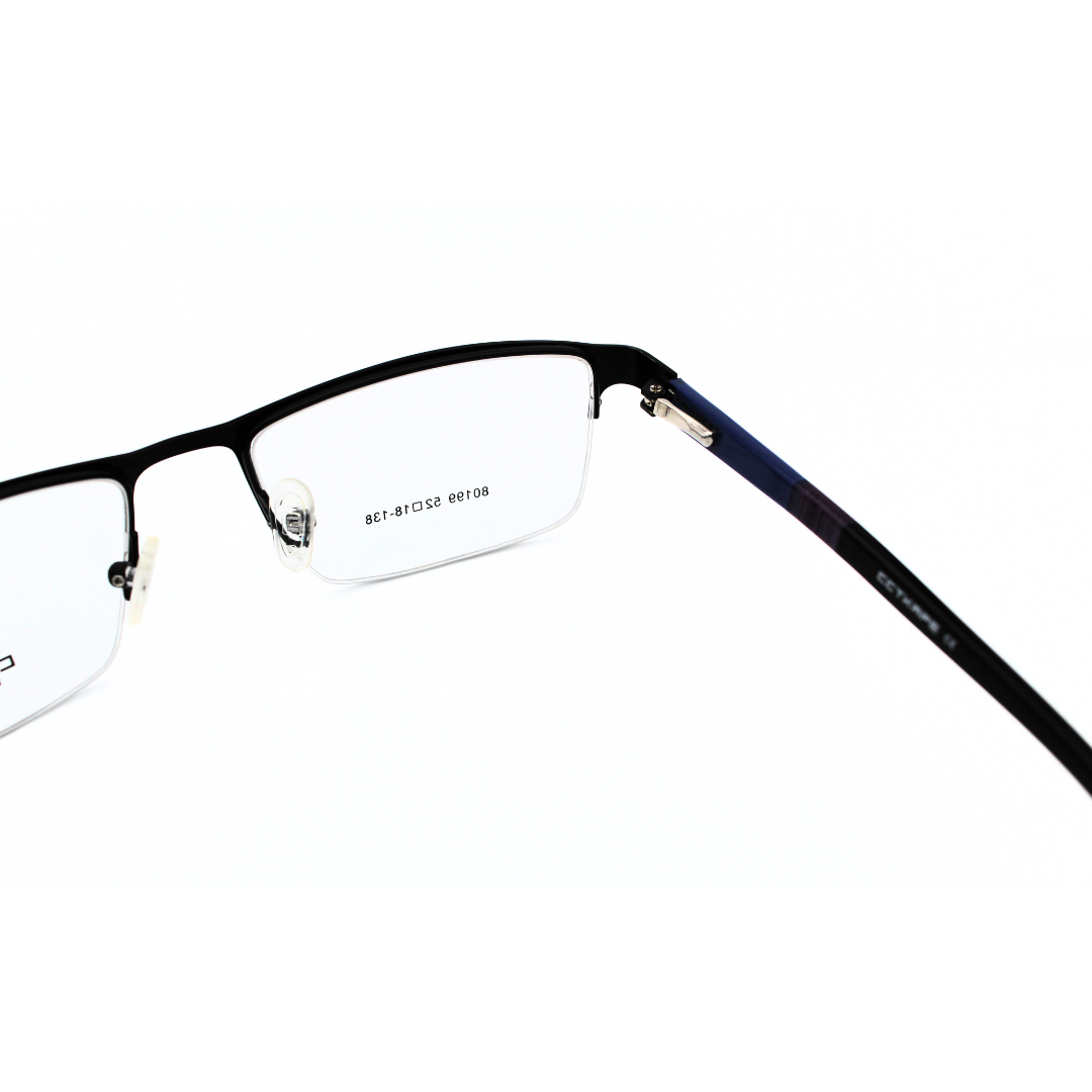 Jubleelens Supra80199 Supra Black Blue Eyeglasses The Perfect Frame for Any Occasion (Single Vision)