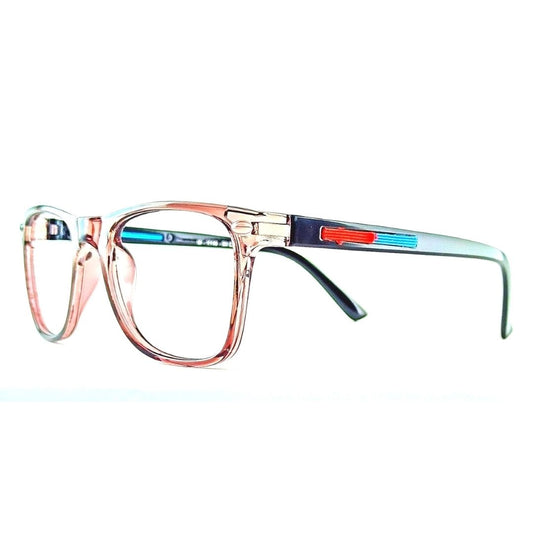 Square Transparent Brown Jubleelens® For Men And Women Frame