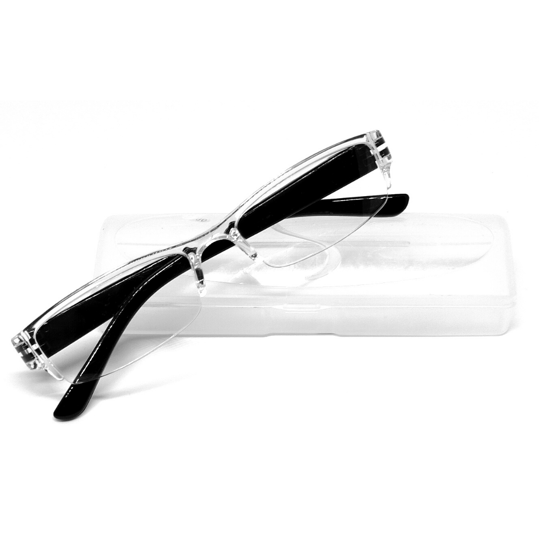 Jubleelens Transparent Rectangle READERS Reading Eyeglasses- Best Reading Experience (+1.00 to +3.00 Power)