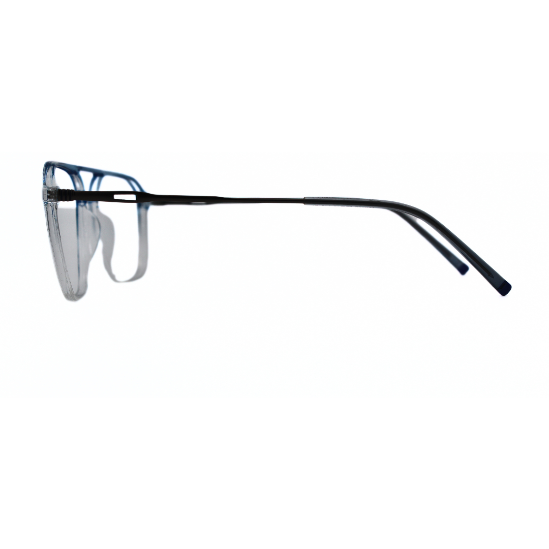 Jubleelens Unique Rectangular Eyeglasses - Gredle Blue 220806 (Single Vision)