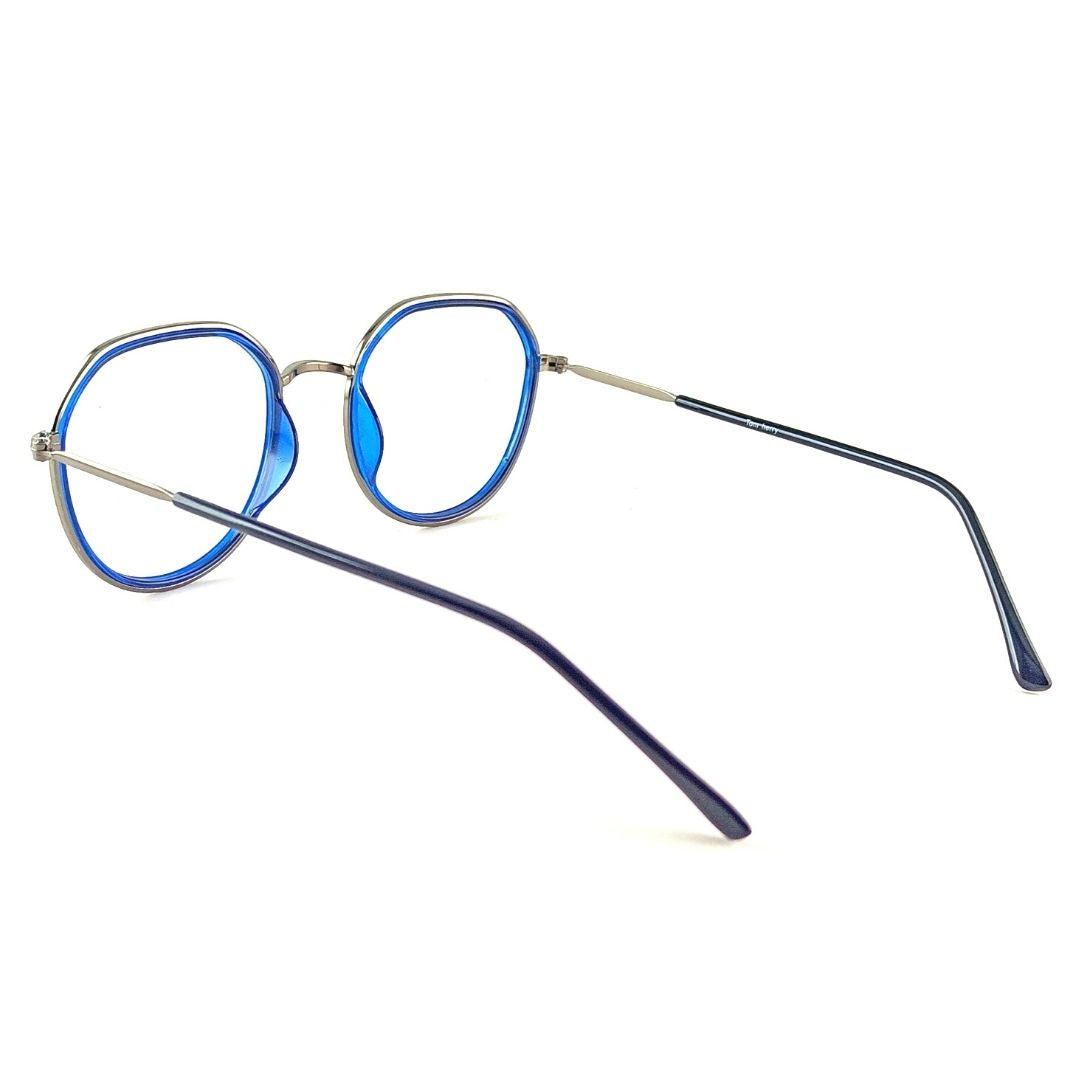 Jubleelens Blue Full Rim Round Medium Frame-811 (50mm)