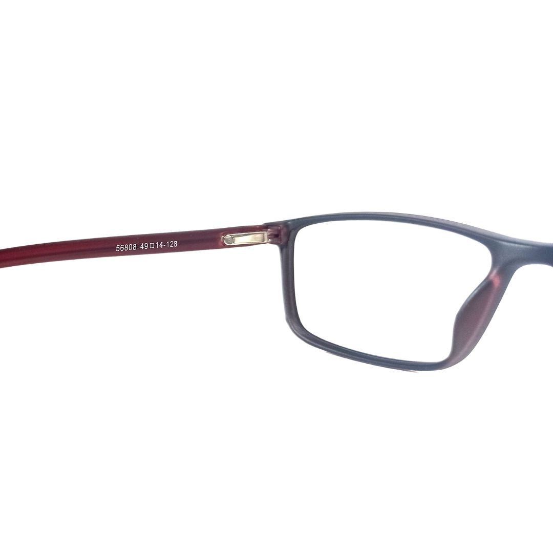 Jubleelens - Dark Pink Full Rim Rectangle Eyeglasses for Kids (56808 )