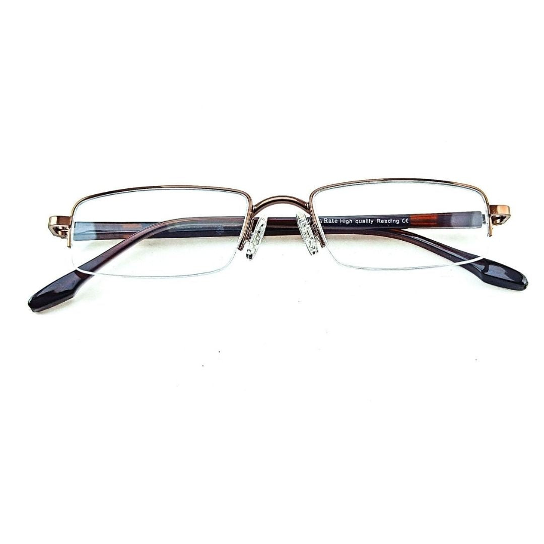 Jubleelens Supra Brown Rectangle READERS Reading Eyeglasses (+1.00 to +3.00 Power)