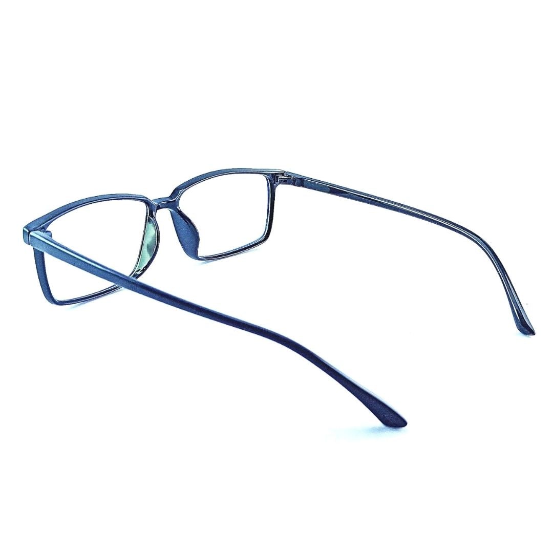 Rectangular Black Jubleelens® Unisex Frame Frame with Anti Glare for Eye Protection