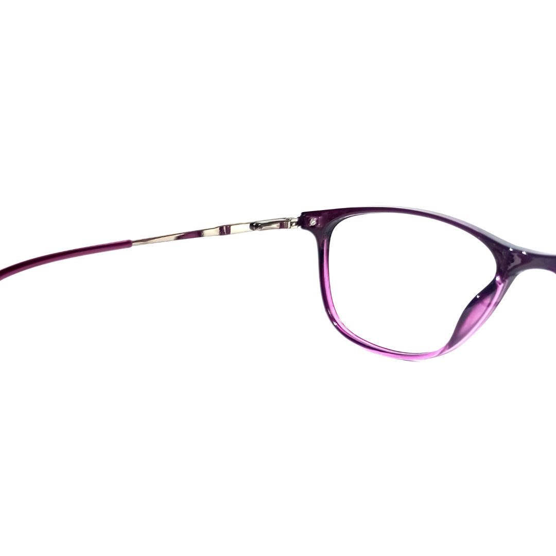 Jubleelens JB-59001 Cat-Eye Lined Specs Eyeglasses - Pink Medium (Single Vision)