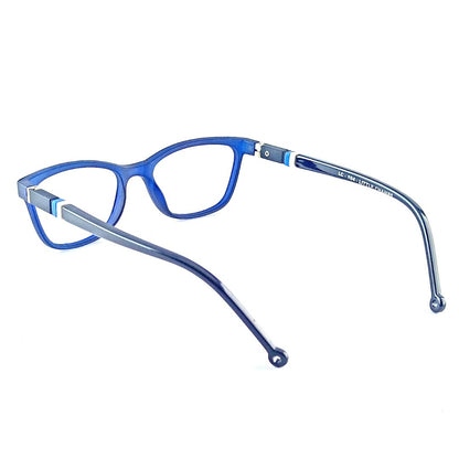 Blue Rectangular Jubleelens® Frame Kids Frame with for Eye Protection- LC-104