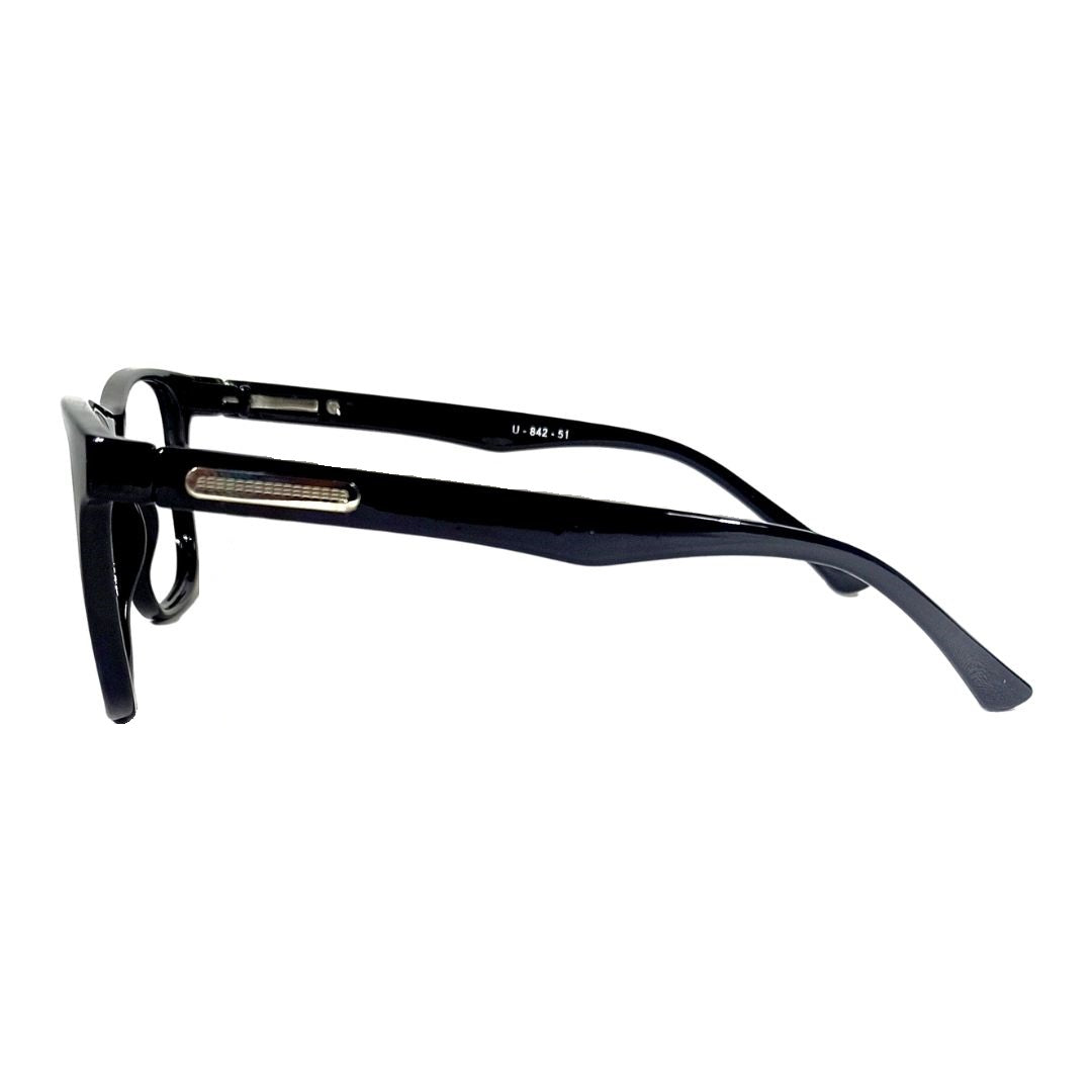 Jubleelens Square Black Makeover Full Rim Unisex  Specs Frame- U-842