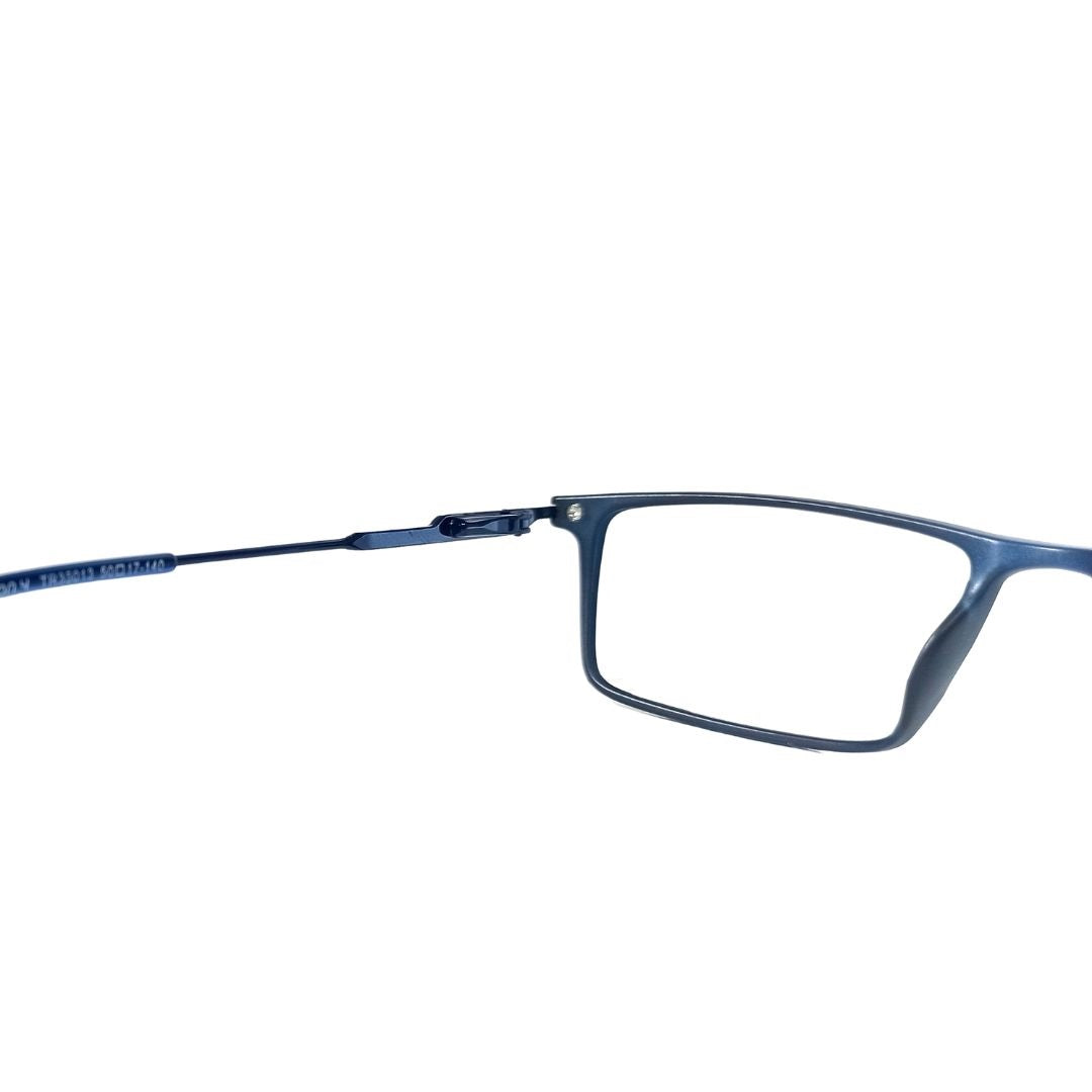 Jubleelens Men's TR35013 Blue Rectangular Prescription Eyewear Eye My Frames (Single Vision)