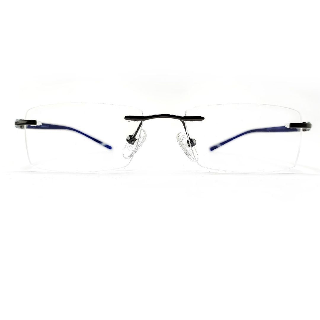 Jubleelens Rectangular Rimless Medium Frame (50mm)