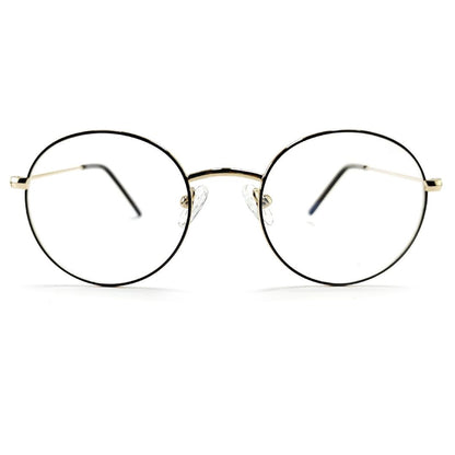 Jubleelens Full Rim Medium Gold Round Frame (46mm)