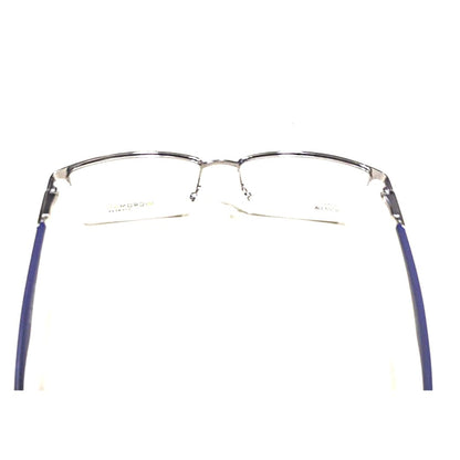 Stylish Blue Metal Half Frame  65405