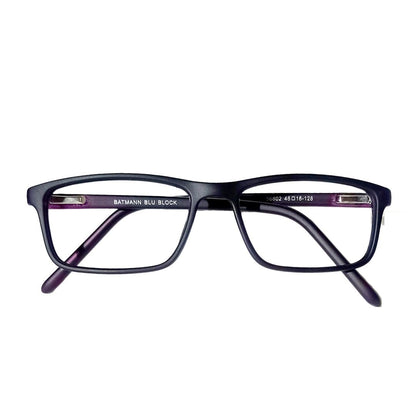 Jubleelens - Dark Purple Full Rim Rectangle Eyeglasses for Kids ( 56802 )