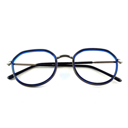 Jubleelens Blue Full Rim Round Medium Frame-811 (50mm)