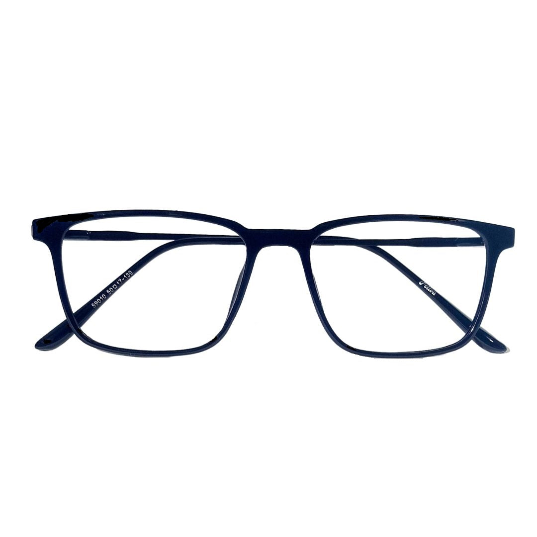 Jubleelens Full Rim 59010 Matt Blue Vintage Wayfarer Frame For Men & Women - Medium (50 mm)