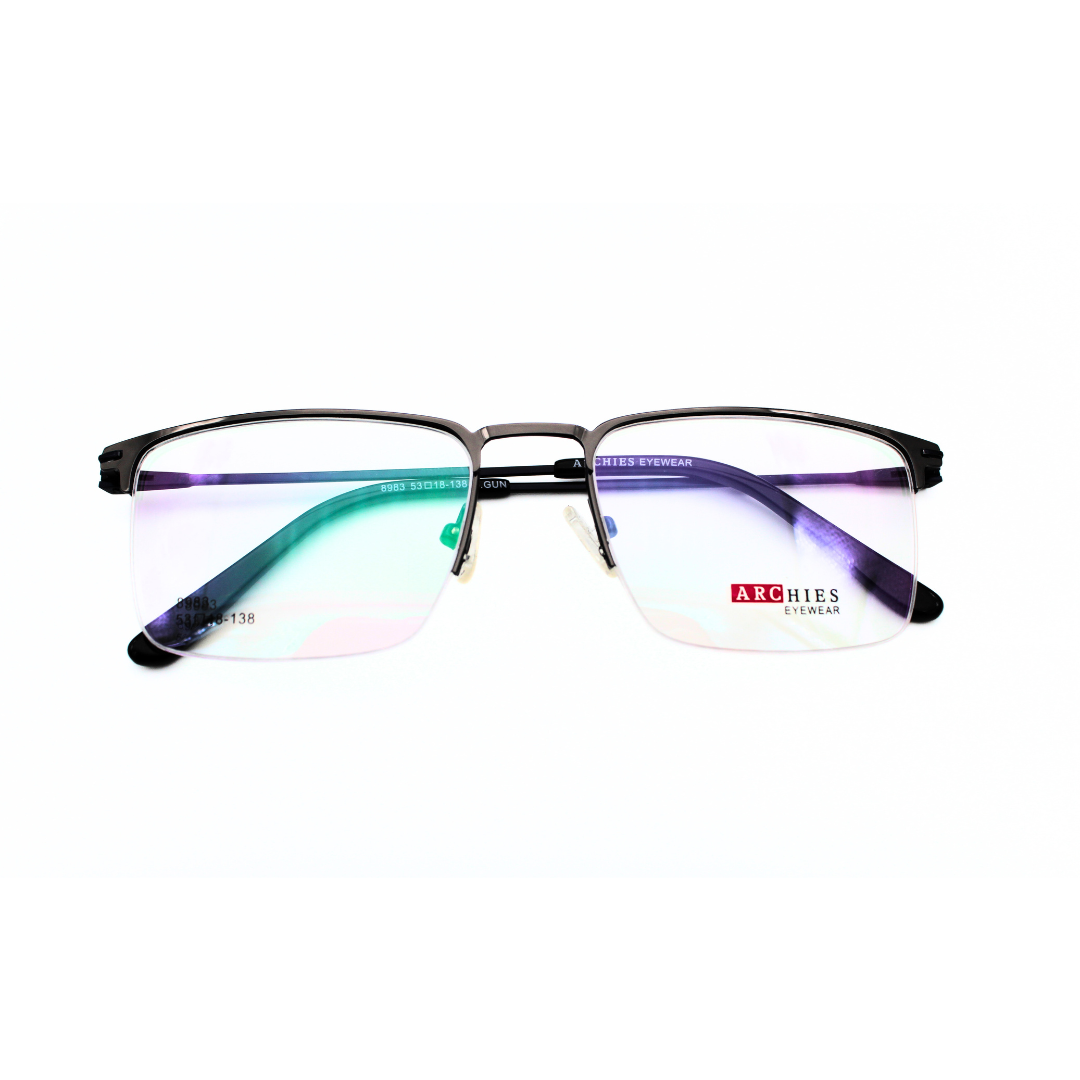 Jubleen's Frame 8983 Supra Gunmetal Eye Glass - Gunmetal The Perfect Accessory for Any Occasion (Single Vision)