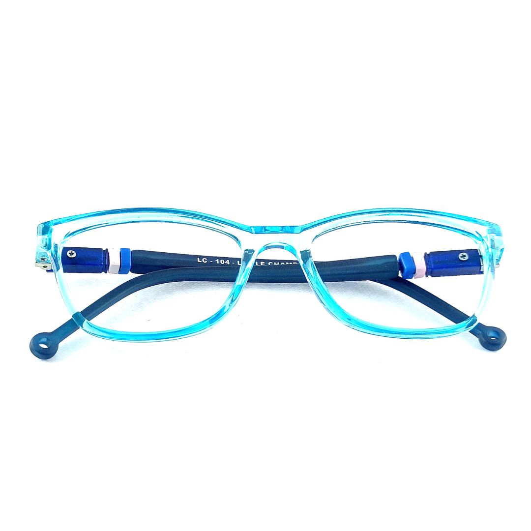 Small Transparent Blue Jubleelens® Kids Frame with for Eye Protection- LC-104