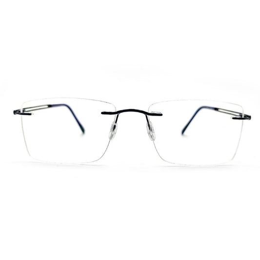 Jubleelens Rimless Eyeglasses Rectangular Spectacles frame