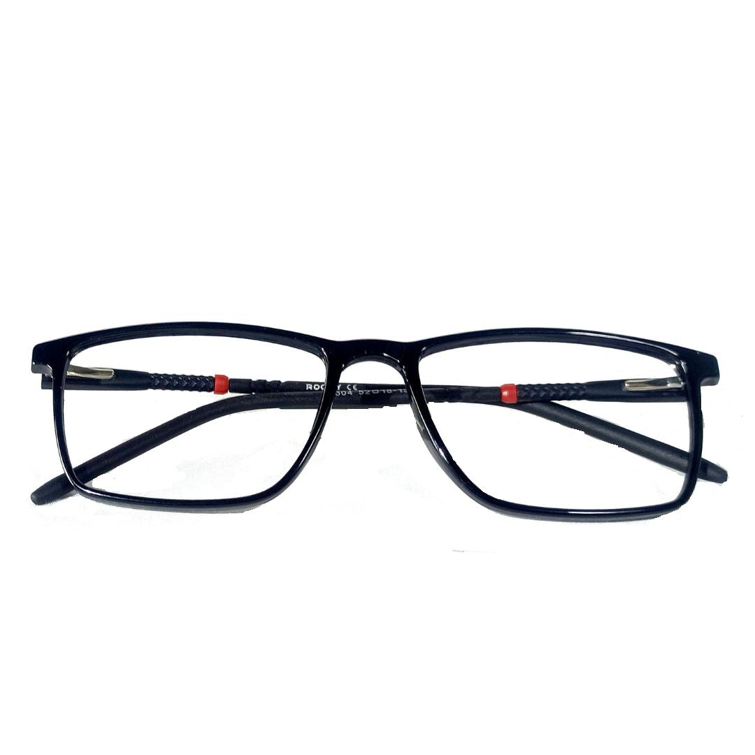 Jubleelens Black Rectangle Unisex Eyeglasses Frame- 97304