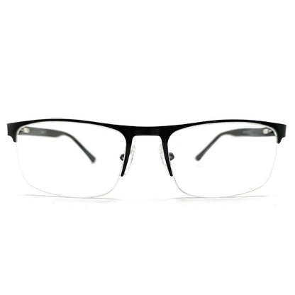 Stylish Supra Half Rim Stainless Steel Rectangle Frame Specs