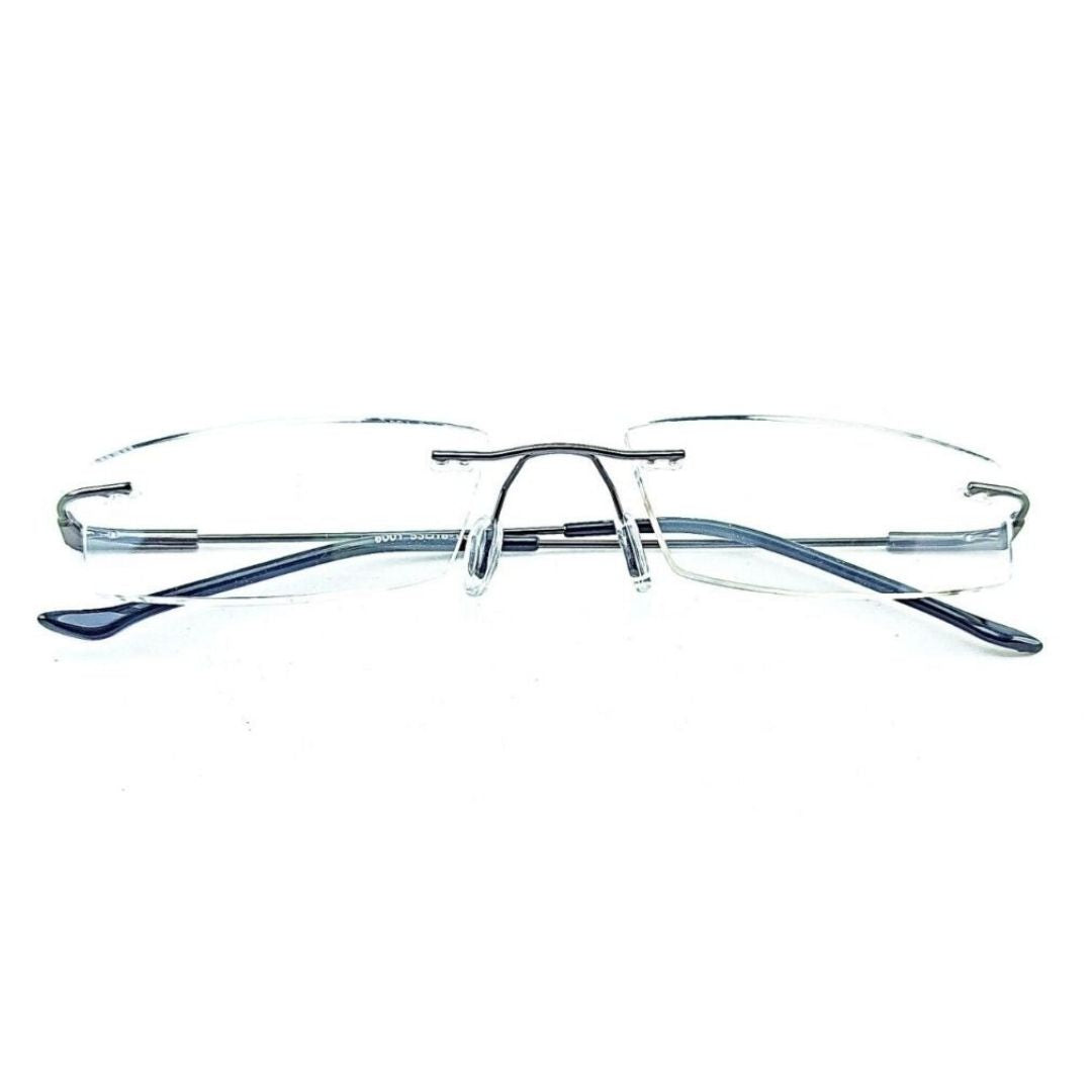 Jubleelens Rimless Rectangle READERS Reading Eyeglasses (+1.00 to +3.00 Power)