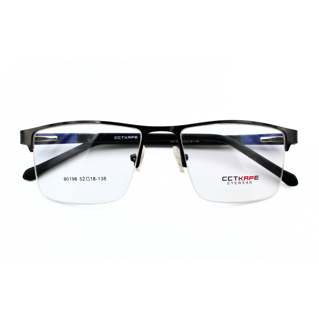 Jubleelens Supra80196 Supra Gunmetal Blue Black 3 Eyeglasses The Perfect Frame for Any Occasion (Single Vision)