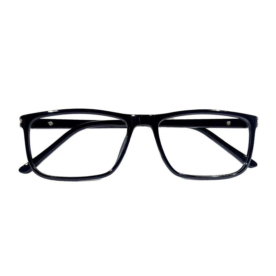 Black Rectangular Jubleelens® Full Rim Spectacles Frames For Unisex- U-5004
