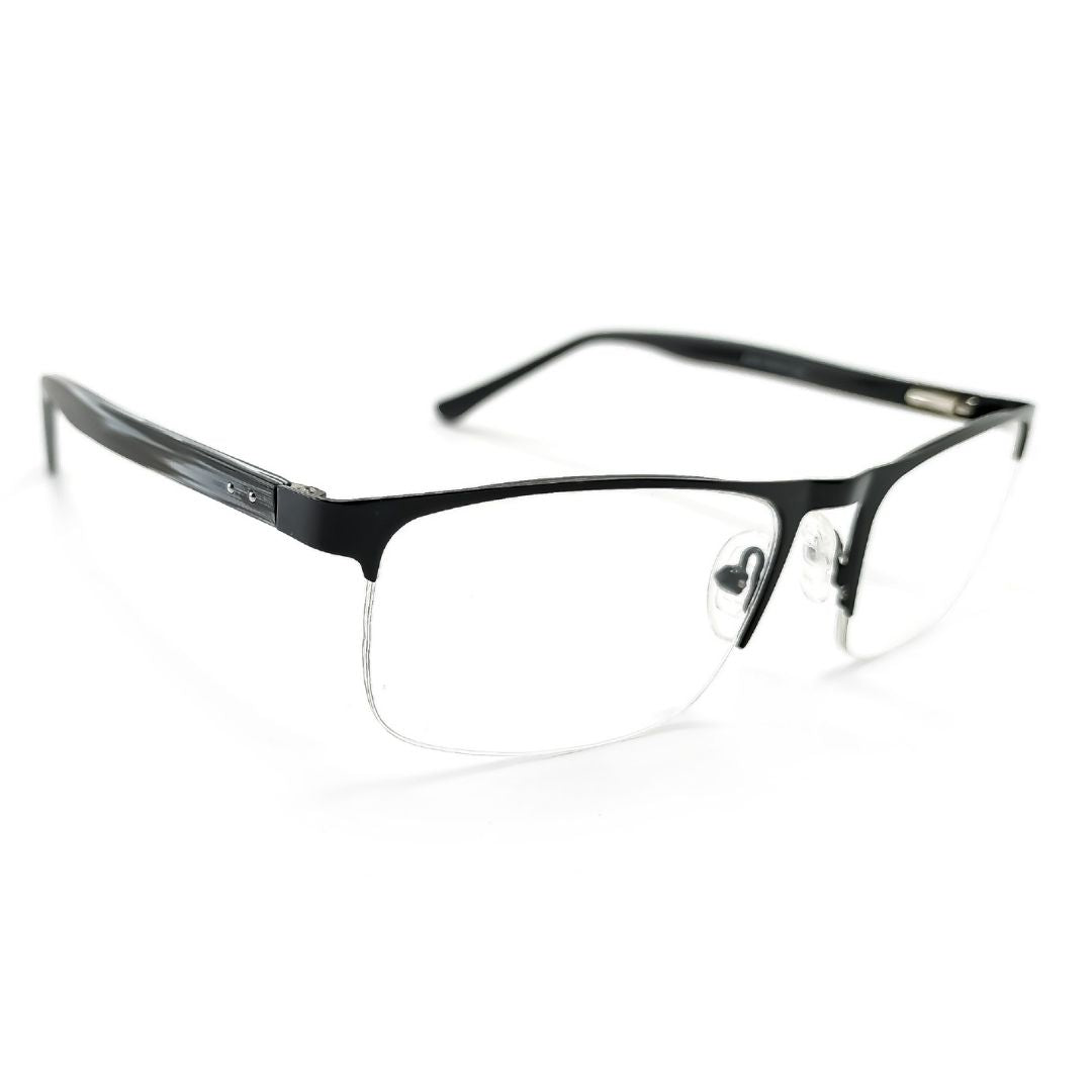 Stylish Supra Grey Half Rim Frame For Unisex (50mm)