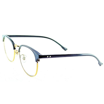 Gold Black Round Jubleelens® Frames Blue Blocker Zero Power Spectacles with for Eye Protection