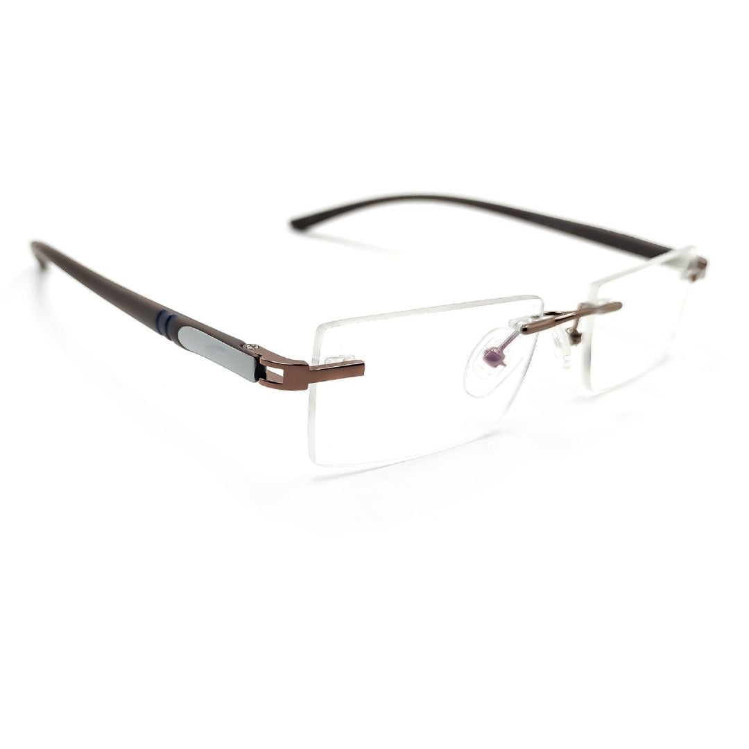 Jubleelens Rimless Rectangular Progressive Chasma (48mm)