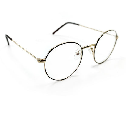 Jubleelens Full Rim Medium Gold Round Frame (46mm)