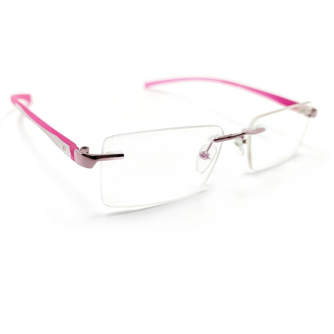 Jubleelens Rimless Rectangular Prism Frame