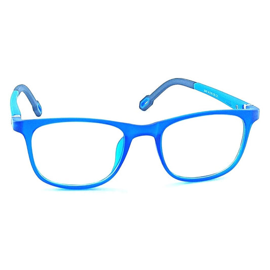 Small Blue Rectangular Jubleelens® frames Kids Frame wit Eye Protection