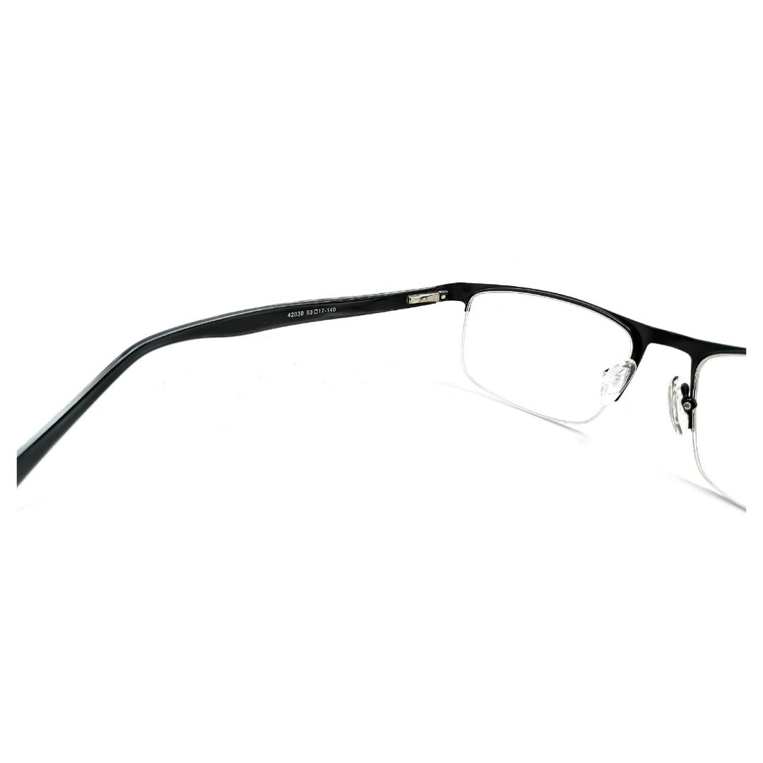 Stylish Supra Half Rim Stainless Steel Rectangle Frame Specs