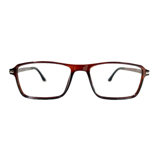 Jubleelens Rectangular Full Rim Brown Frame For Unisex- SR-703