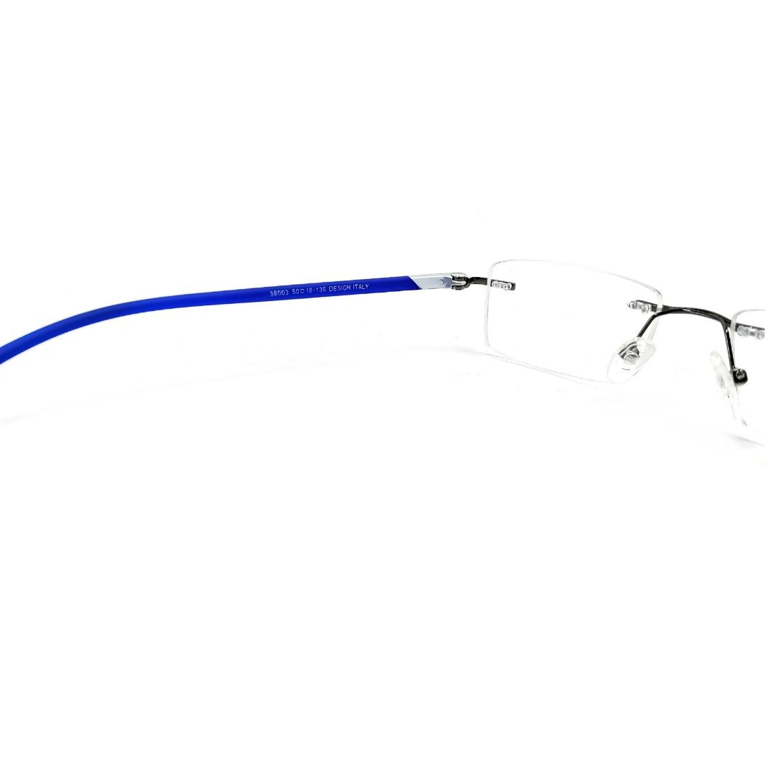 Jubleelens Rectangular Rimless Medium Frame (50mm)