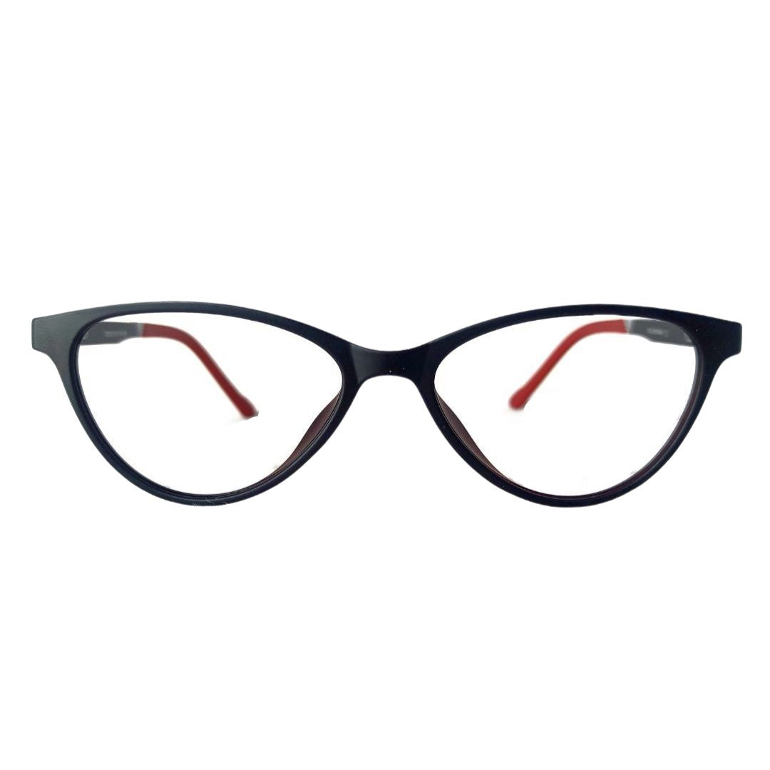Jubleelens Dark Red Cat Eye Design Frame For Women- 73016