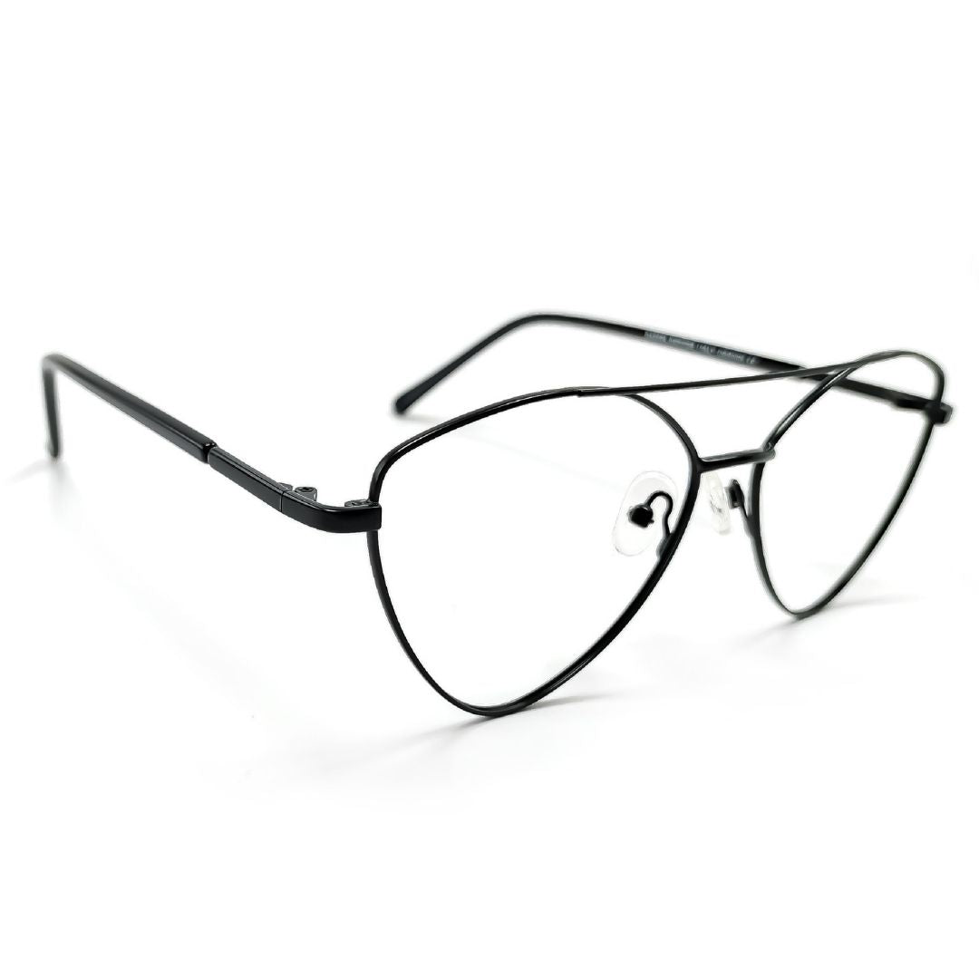 Jubleelens® Metal Black Full Rim Aviator Frame