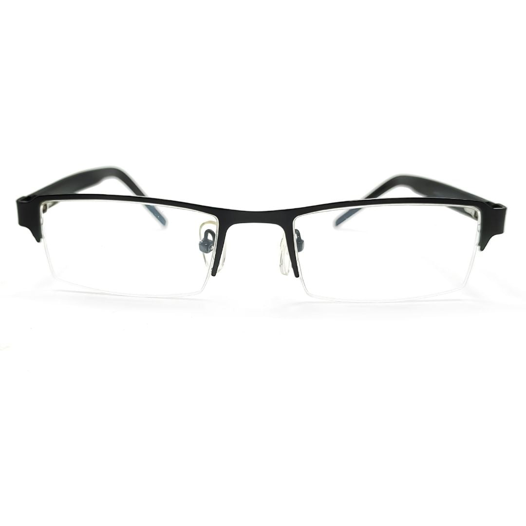 Trendy Supra Black Freshlook Half Frames For Boys And Girl