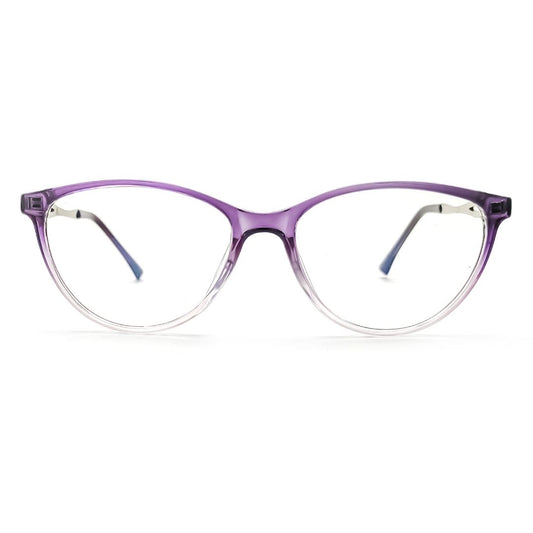 Jubleelens Cupper Purple Cat Eye Rimmed Frame For Women- 73407