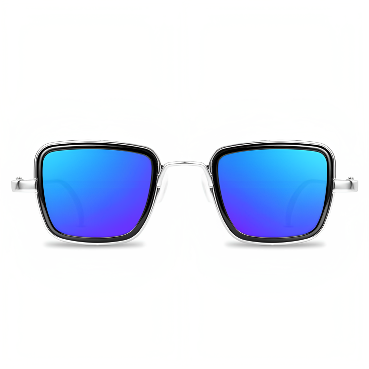 Jubleelens - Kabir Square Shade- Blue Gradient Color Modern Look with UV Protection