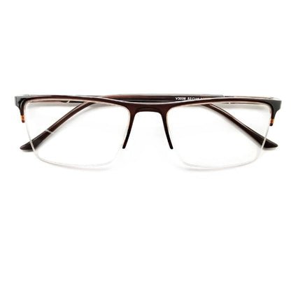 Chasma Frame For Men Rectangular Glasses Black-Blue Frame