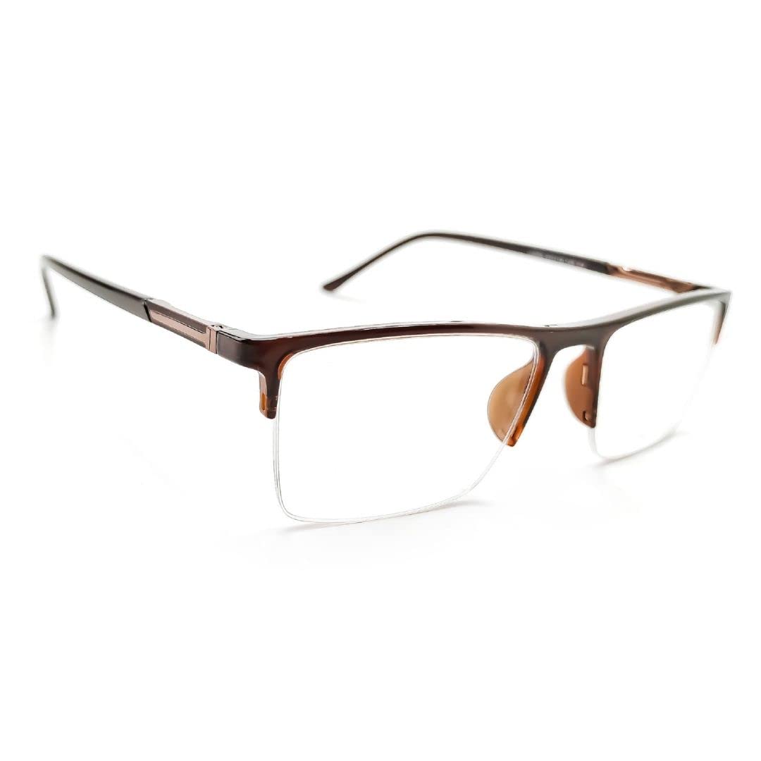 Chasma Frame For Men Rectangular Glasses Black Blue Frame