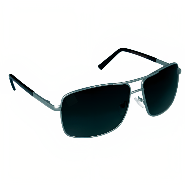 Jubleelens - Rectangle Metal Full Frame UV400 Sunglasses For Women Men 2314
